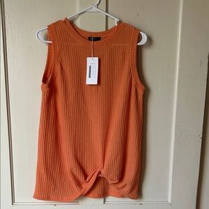 Orange Sleeveless Top